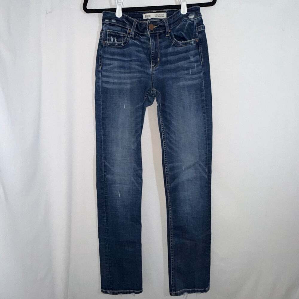 BKE Stella Mid-Rise Slim Fit Straight Leg Jeans Size 27x31.5